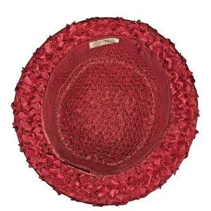 Vintage | Accessories | Vintage Red Woven Hat Brim Usa 